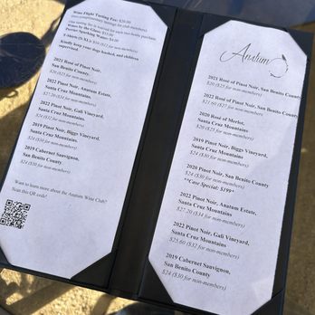 Anatum Winery - Wine list - Wine Tasting Room Near Me - Watsonville, California
