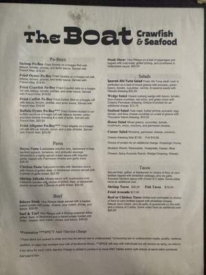 Menu photo 1 The Boat Austin, TX