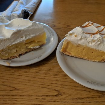 Trappers Cafe - Banana cream pie and peanut butter pie. Yummy! - Cafes Near Me - Taylor, Arizona Trappers Cafe - Banana cream pie and peanut butter pie. Yummy! - Cafes Near Me - Taylor, Arizona