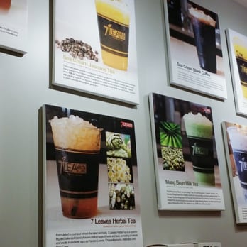 7 Leaves Cafe - Some of the drinks on the menu - Coffee & Tea Near Me - Cypress, California