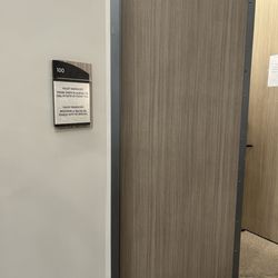 Valley Radiology Consultants - Door and confusing sign where check in is actually at even though the sign says check in across the hall next