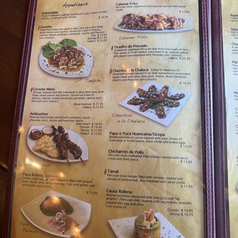 Inka Cantina - Menu 1/5 - Peruvian Near Me - Fountain Valley, California