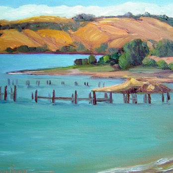 The Artery - Benicia Pier- painting by Marie Therese Brown - Jewelry Near Me - Davis, California The Artery - Benicia Pier- painting by Marie Therese Brown - Jewelry Near Me - Davis, California
