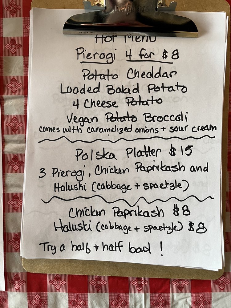 Food from The Pierogi Lady