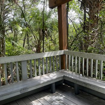 Fern Forest Nature Center - Seating along the trail - Parks Near Me - Coconut Creek, Florida