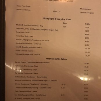 Limoncello South - Dinner menu as of 1/11/20 - Italian Near Me - New Smyrna Beach, Florida