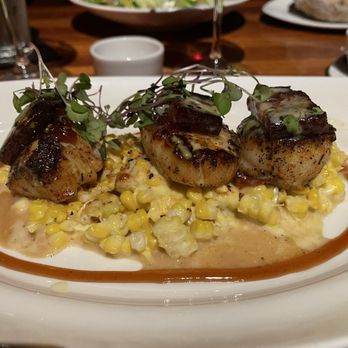 J. Gilbert's Wood-Fired Steaks & Seafood - Seared scallops on a bed of creamy corn! - Steakhouses Near Me - Overland Park, Kansas