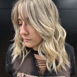 Everly's Salon Studio - Teasy-lights and cut by stylist Alexis Caldwell
