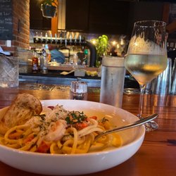 Waterworks Food + Drink - Lobster and shrimp pasta