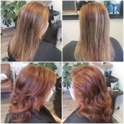 RL Studio - Before and after. Copper highlights.