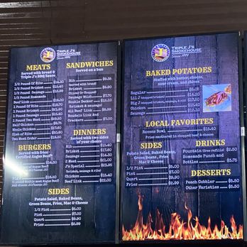 Triple J's Smokehouse - Menu - Barbeque Near Me - Houston, Texas Triple J's Smokehouse - Menu - Barbeque Near Me - Houston, Texas