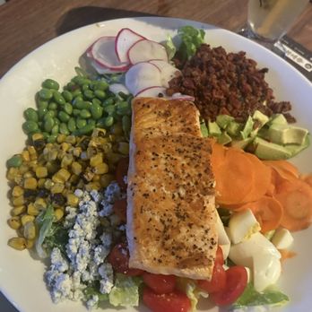 Yard House - Cobb Salad with Salmon added - New American Near Me - Chula Vista, California