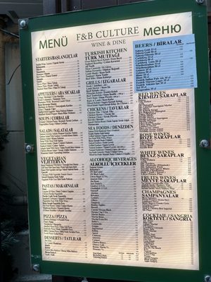 Menu photo 2 F&B CULTURE İstanbul, 34