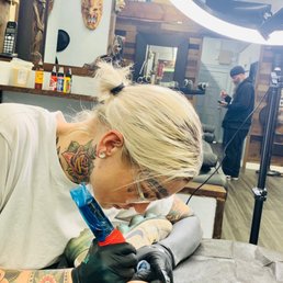 Laura at work