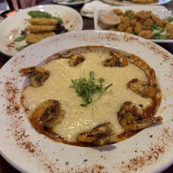 Zesty Creole - Shrimp n grits Fried tomatoes back left Gatorade bites top right - Cajun/Creole Near Me - New Orleans, Louisiana Zesty Creole - Shrimp n grits Fried tomatoes back left Gatorade bites top right - Cajun/Creole Near Me - New Orleans, Louisiana
