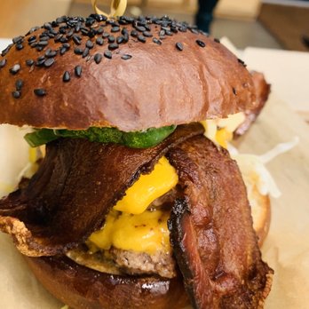 District Donuts Sliders Brew - Bacon cheeseburger - Donuts Near Me - Jefferson, Louisiana