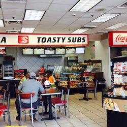 Speedway - Area inside to eat.