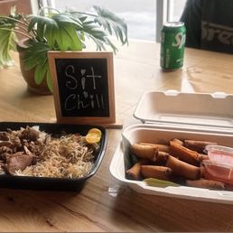 Lola's lunch special and pork lumpia Lola's lunch special and pork lumpia