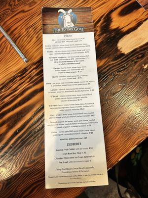 Menu photo 2 The Flying Goat Spokane, WA