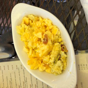 Crepissima - side order of eggs -- not fresh and you can even see the parts that are burnt - Creperies Near Me - Valencia, California Crepissima - side order of eggs -- not fresh and you can even see the parts that are burnt - Creperies Near Me - Valencia, California