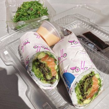 Yoho Hibachi and Sushi - Salmon Burrito - Sushi Bars Near Me - Raleigh, North Carolina