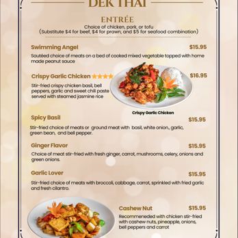 Dek Thai Restaurant - Thai Near Me - Burien, Washington
