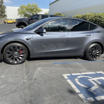 The Tint Guys - Model 3 just finished! Beautifully 15% Rayno Ceramic in rear and Sides! 70% 3M Ceramic on Sunroof and Windshield! - Car Window Tinting Near Me - Montclair, California