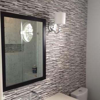 Capstone Tile Works - a modern bathroom - Flooring Near Me - Olney, Maryland Capstone Tile Works - a modern bathroom - Flooring Near Me - Olney, Maryland
