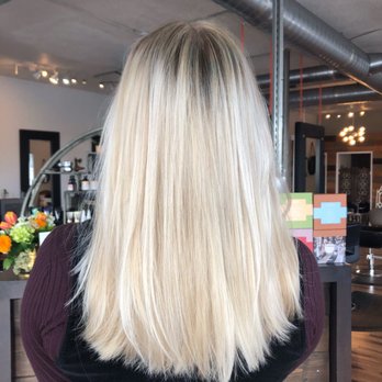 Ashen Salon - After: healthy, crazy soft, and beautiful icy blonde balayage - Hair Salons Near Me - La Jolla, California