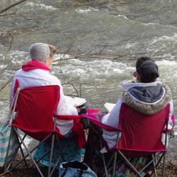 greenville falls - Yeah thanks for camping out and hogging the whole viewing area