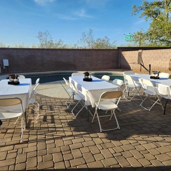 A Z Family Party Rentals - Highschool Graduation party with chairs and tables provided by us. - Party Equipment Rentals Near Me A Z Family Party Rentals - Highschool Graduation party with chairs and tables provided by us. - Party Equipment Rentals Near Me