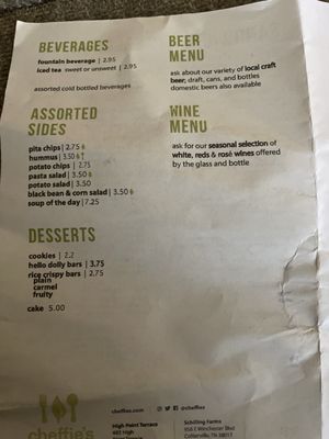 Menu photo 4 Cheffie's Cafe Memphis, TN