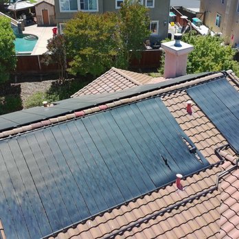 Muir Pool Works - Top of roof showing panels - Solar Installation Near Me