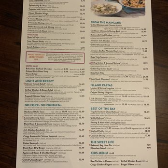 Bahama Breeze - Menu - Bars Near Me - Orlando, Florida