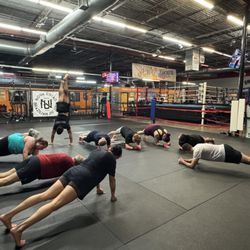 South Austin Gym - Coach showing off at the end of class