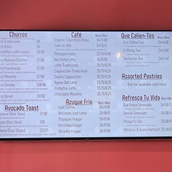 Azucanela - Menu - Coffee & Tea Near Me - Hawthorne, California
