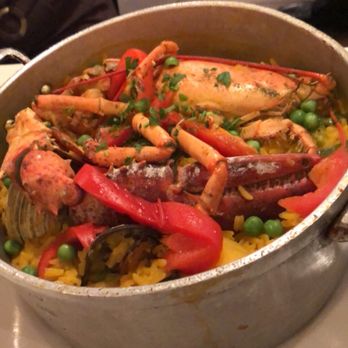 Tony Da Caneca - Seafood Paella (made with no onions just for me!) - Portuguese Near Me - Newark, New Jersey Tony Da Caneca - Seafood Paella (made with no onions just for me!) - Portuguese Near Me - Newark, New Jersey