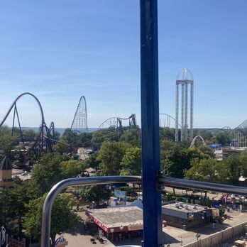 Cedar Point - View from the sky tram. - Amusement Parks Near Me - Sandusky, Ohio