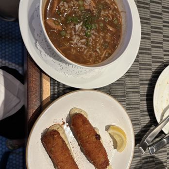 Herbsaint - Gumbo and crawfish croquettes - French Near Me - New Orleans, Louisiana