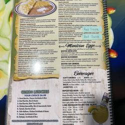 El Patron - Lunch menu