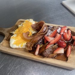 House Of Goats - French toast Bacon Fire egg Strawberries