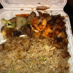 Hibachi shrimp, chicken, beef combo Hibachi shrimp, chicken, beef combo
