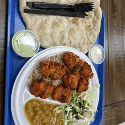 Spicy Chicken Kabab Platter Spicy Chicken Kabab Platter