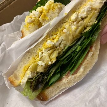 Eunice Gourmet Cafe - Artichoke and feta on sliced sourdough, no onions - Sandwiches Near Me - Albany, California