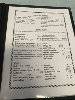 Menu photo 4 The Pit Stop 292 Cafe Las Cruces, NM Menu photo 4 The Pit Stop 292 Cafe Las Cruces, NM