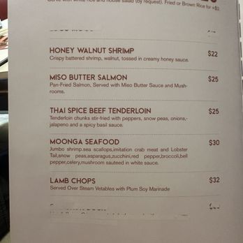 Moonga Asian Bistro - Menu - Asian Fusion Near Me - Kaneohe, Hawaii