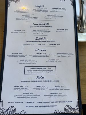 Menu photo 1 Taverna Tony Malibu, CA