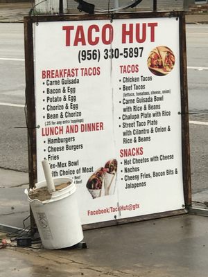 Menu photo 3 Taco Hut Giddings, TX