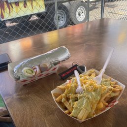 California burrito and jalapeño fries California burrito and jalapeño fries