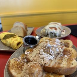 Monkey Business, El Gordo Morning Burrito, Wide Awake Omelet Monkey Business, El Gordo Morning Burrito, Wide Awake Omelet